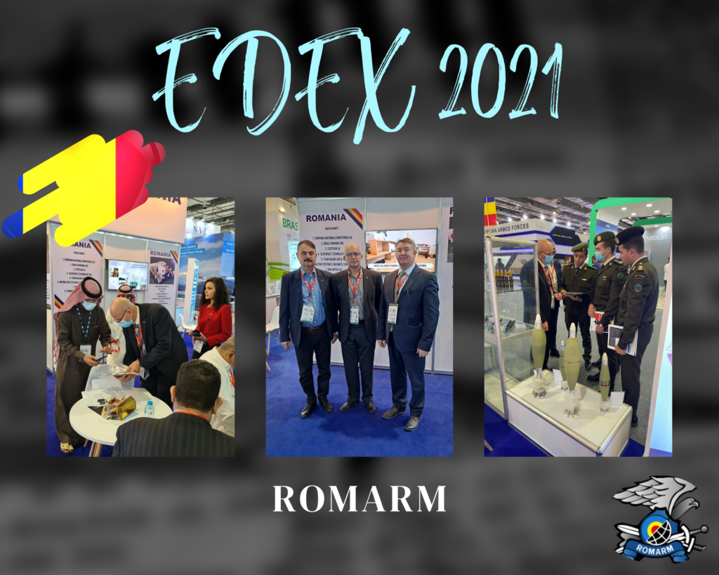 Echipa ROMARM reprezinta standul la EDEX 2021