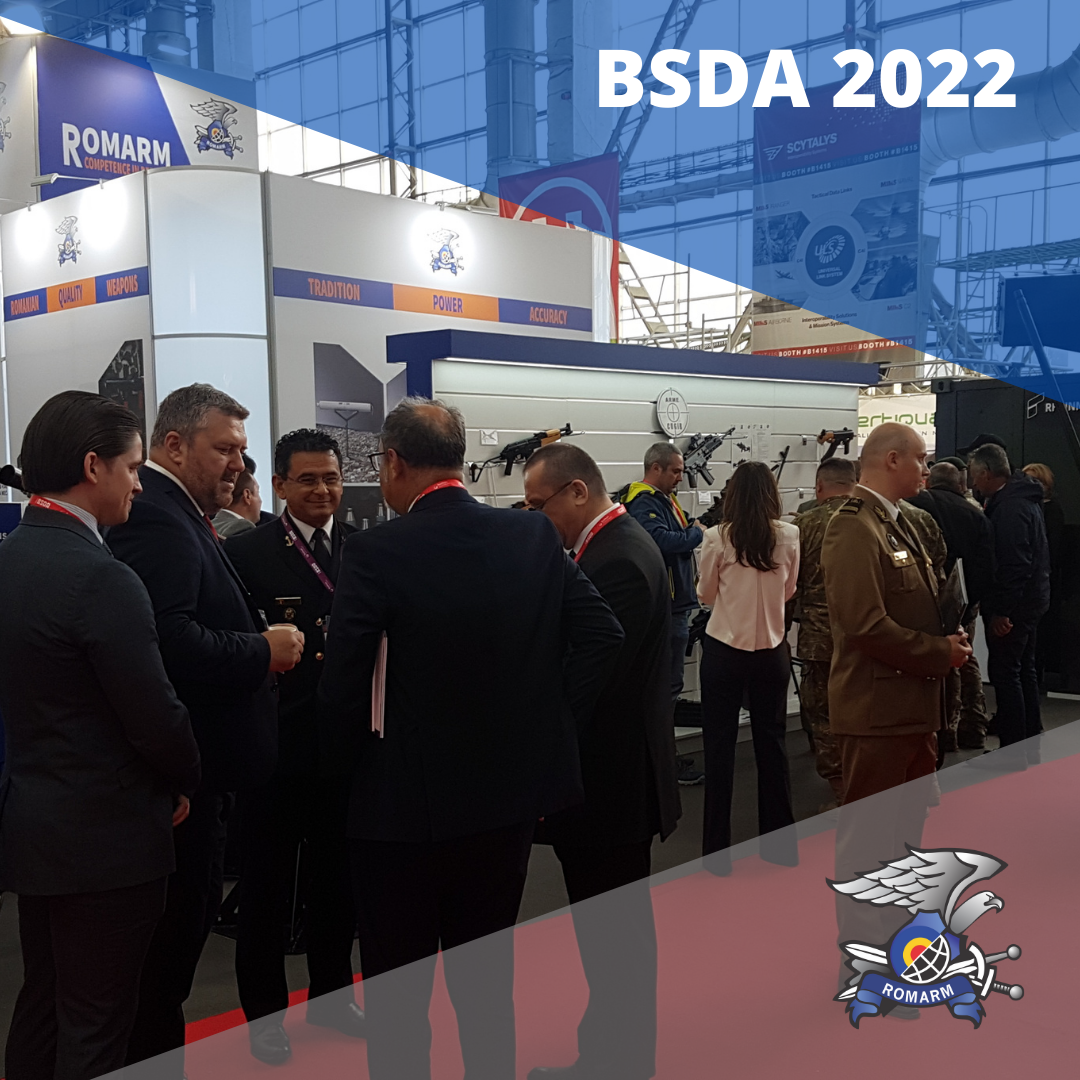 Managementul ROMARM prezent la standul ROMARM de la BSDA 2022