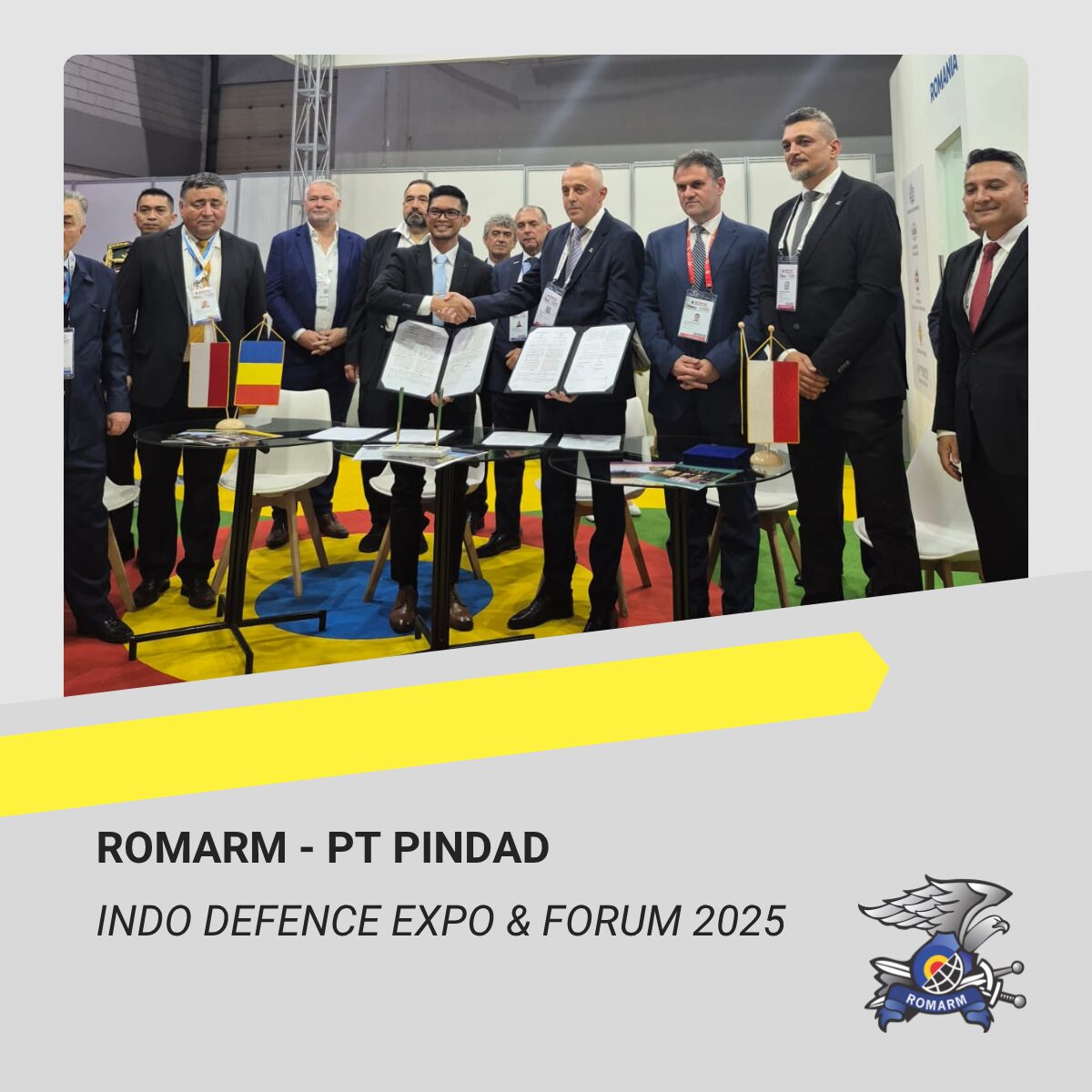 Parteneriat strategic ROMARM – PT PINDAD în cadrul Indo Defence Expo & Forum 2025
