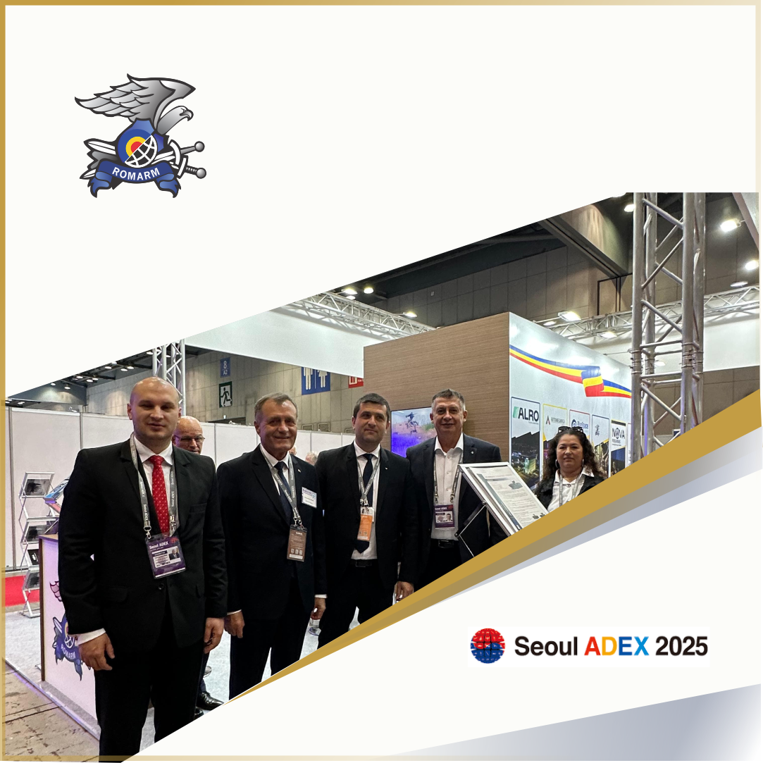 Read more about the article Participarea companiei ROMARM la ADEX 2025, un pas important spre inovație și colaborarea în domeniul tehnologiei